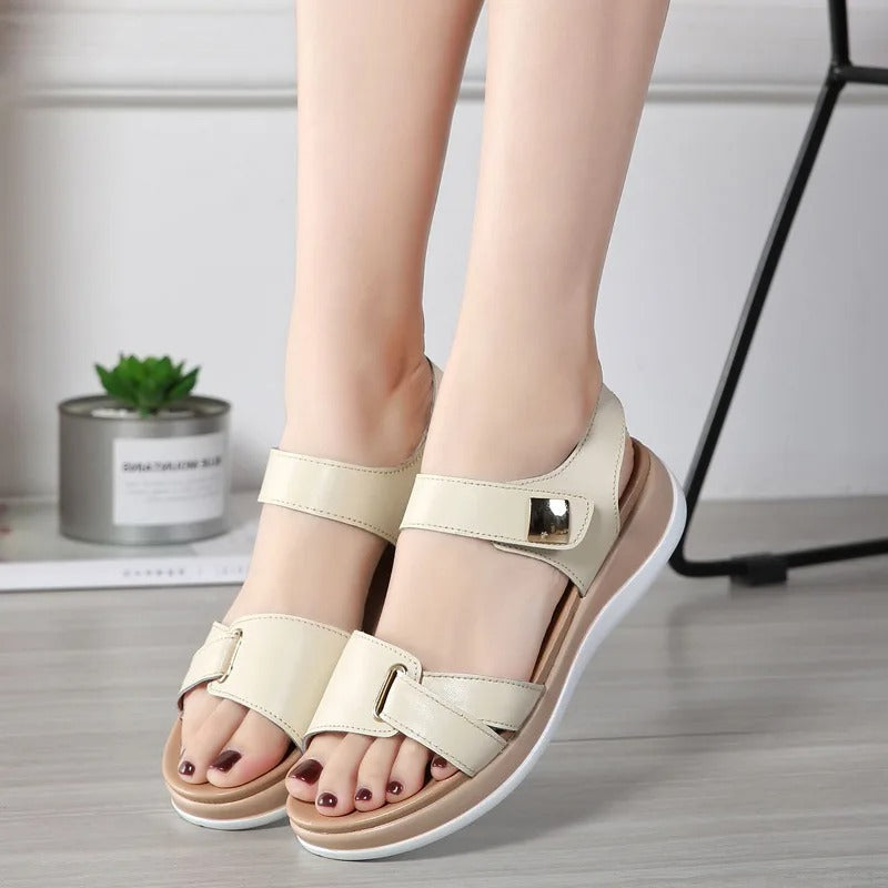 Lurenza® | Komfort-Sandalen mit verstellbarem Klettverschluss