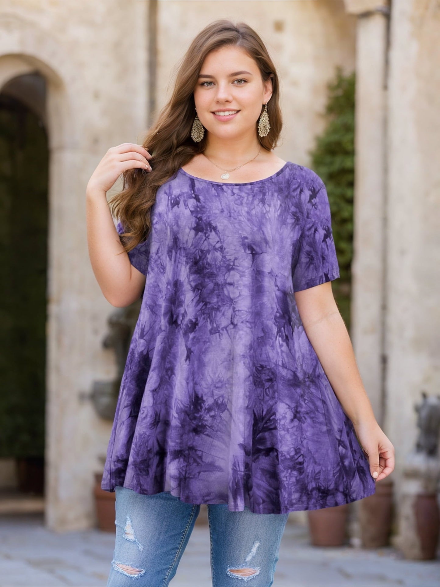 Roswitha® | Luftiges Tunika Top mit Brusttasche
