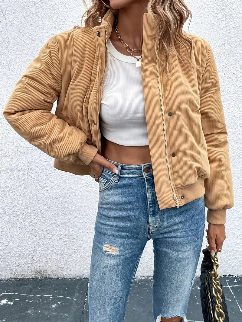 Steph | Lässige warme Jacke mit langen Ärmeln