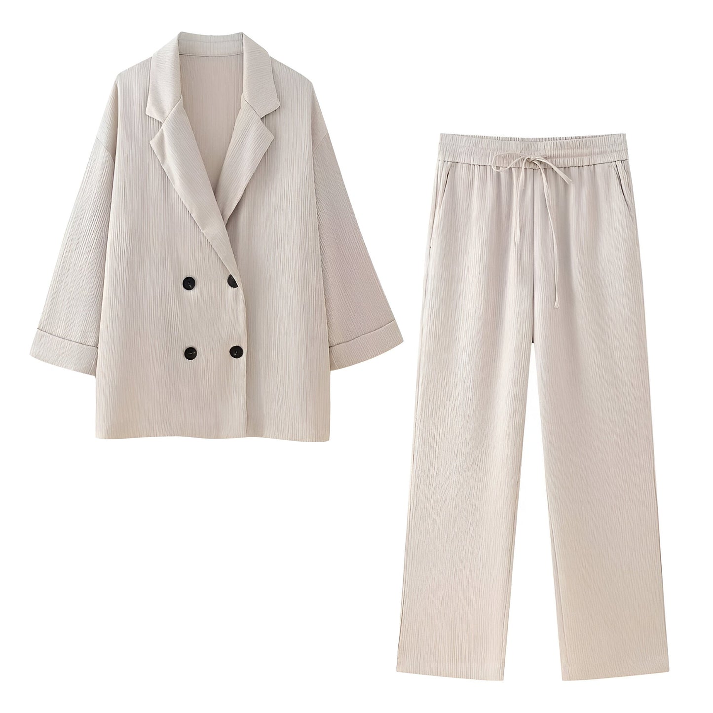 Eber | Mühelos elegant: Chic Jacken- und Hosen-Set