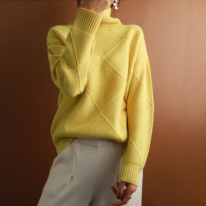 Bonafita - Jessie | Handgestrickter Rollkragenpullover für Damen