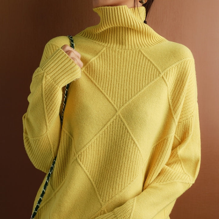 Bonafita - Jessie | Handgestrickter Rollkragenpullover für Damen