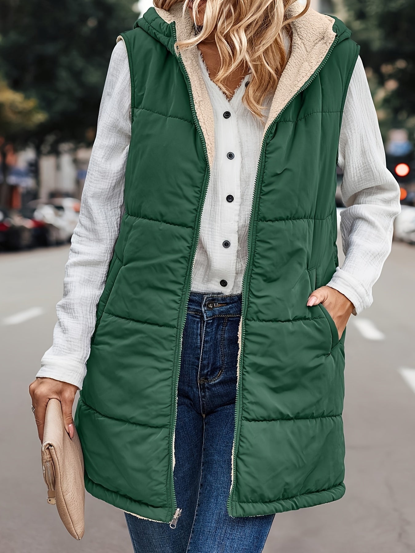 Leyseris | Warme Kapuzenweste Jacke
