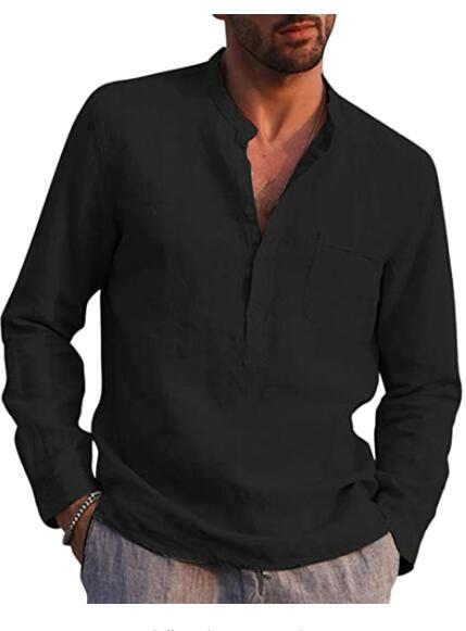 Dexter - Herren Langarm-Shirt mit V-Ausschnitt