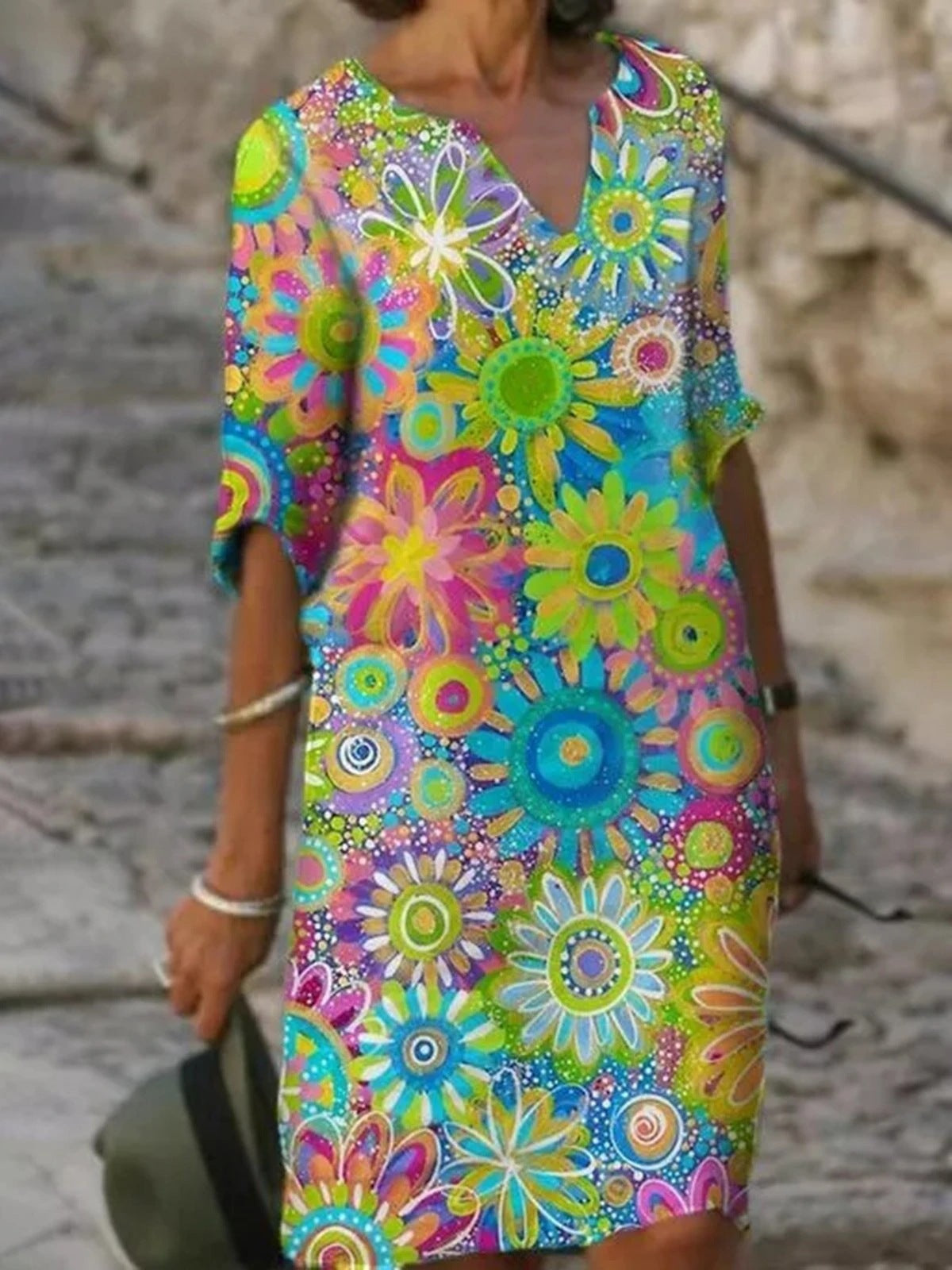 Fudus | Modisches A-linien Kleid Mit Druck