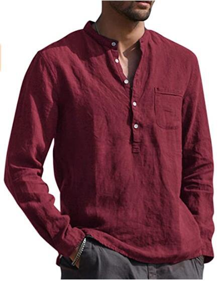 Dexter - Herren Langarm-Shirt mit V-Ausschnitt