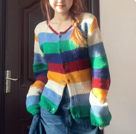 Wina - Damen Rundhalsausschnitt Color Pullover