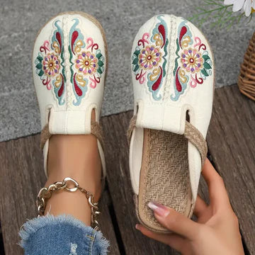 Lyric - Flache Schuhe für Damen mit Blumenmuster