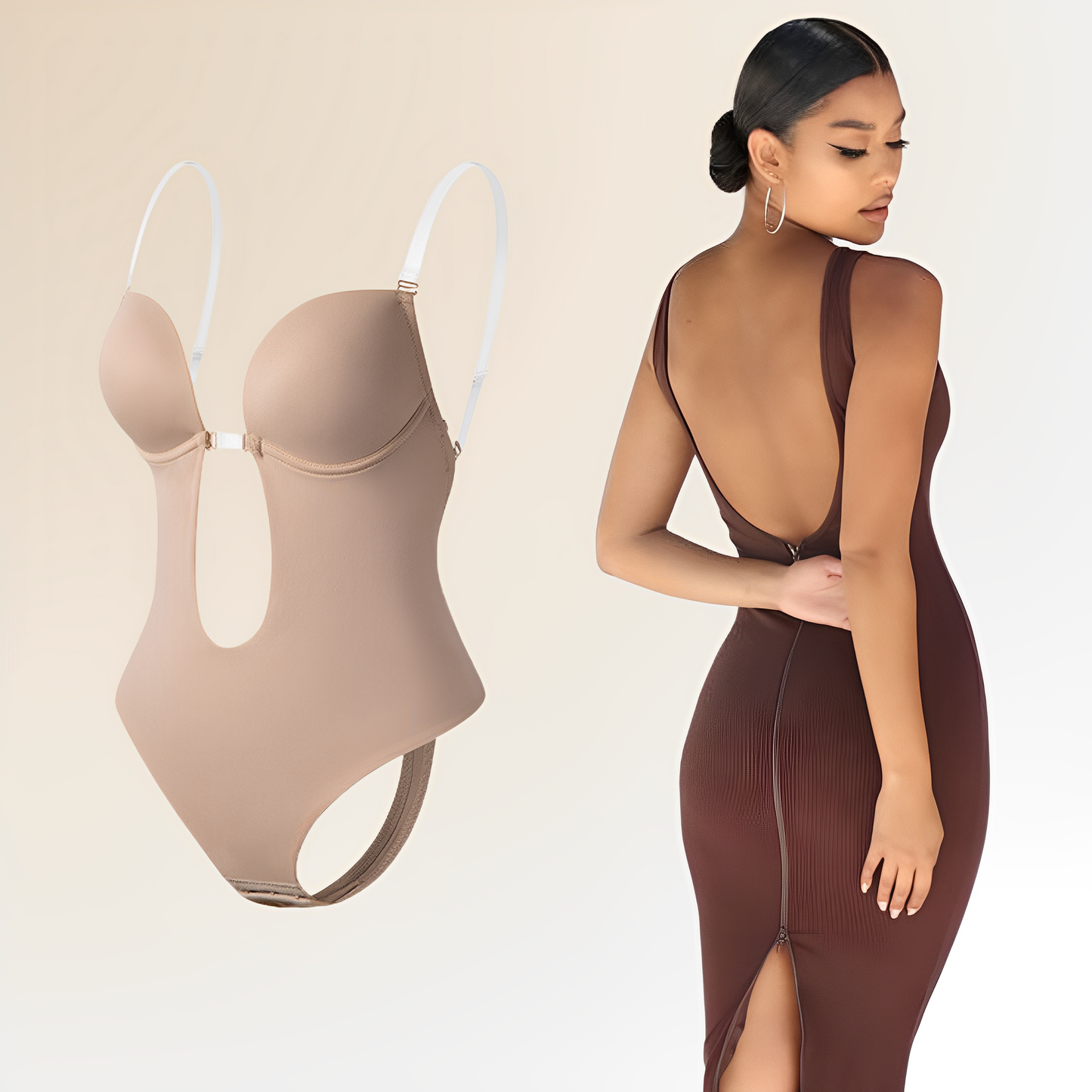 Amely - Rückenfreier Body-BH für Damen