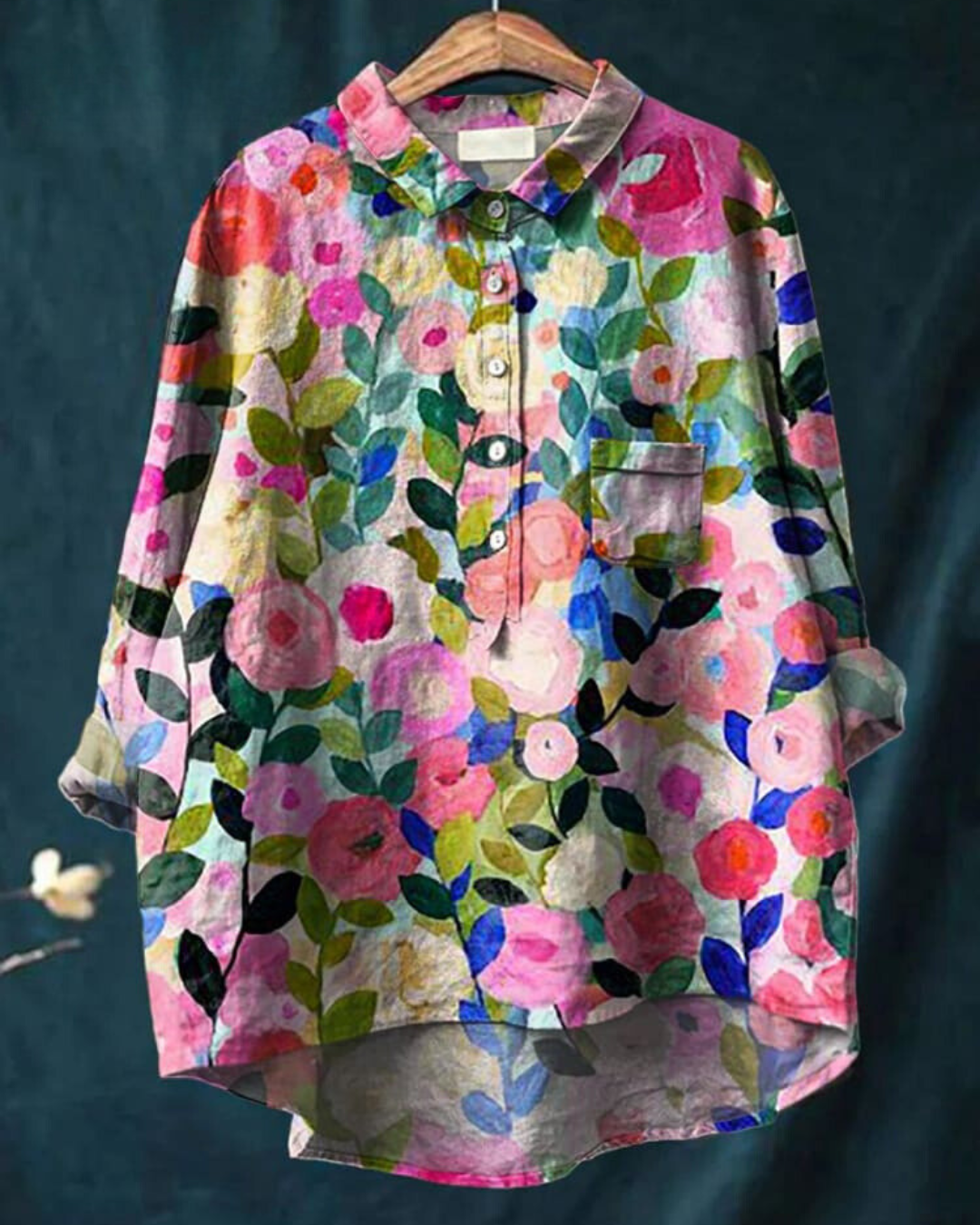Bonafita Anastasia | Sommerliche Bluse mit Blumendruck