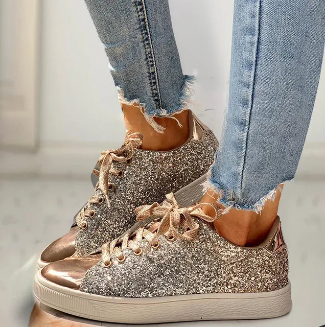 Quisha - Luxuriöse lässige Glitzer-Damenschuhe
