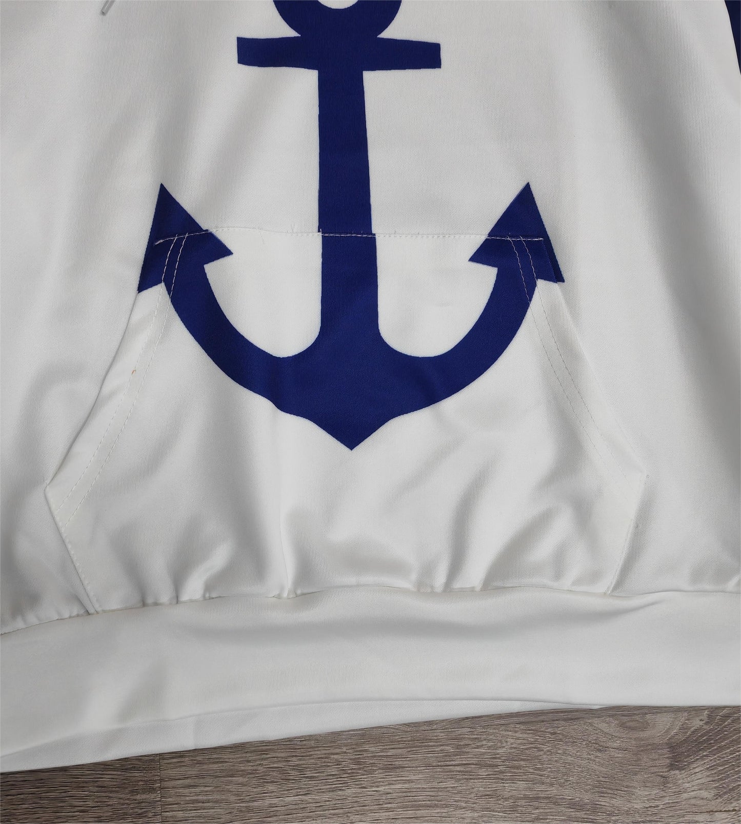 FallStil - Anker Langarm-Kapuzenpullover mit Farbblock