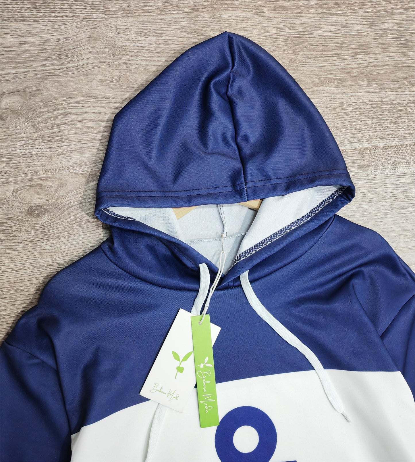 FallStil - Anker Langarm-Kapuzenpullover mit Farbblock