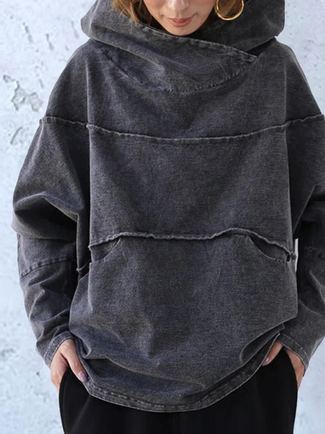Fudus | Modischer Lockerer Baumwolle Kapuzenpullover