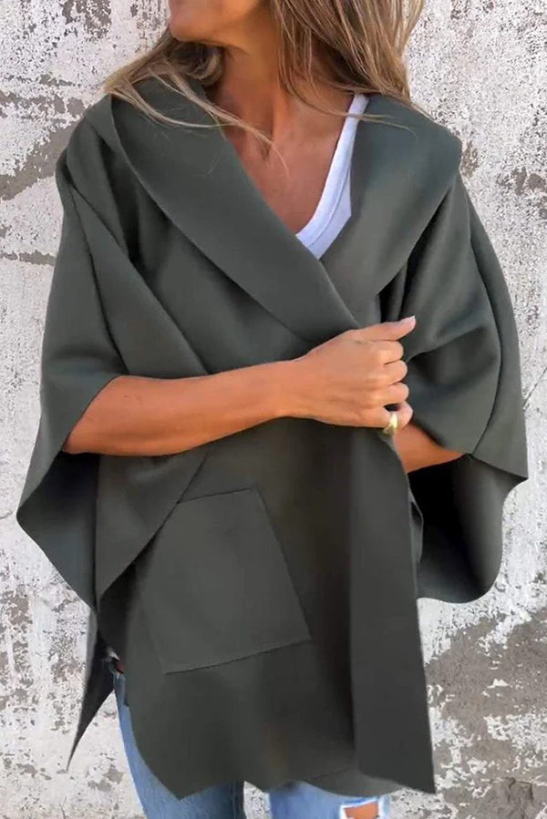 Lasithra | Violette Kapuzen-Cape-Jacke