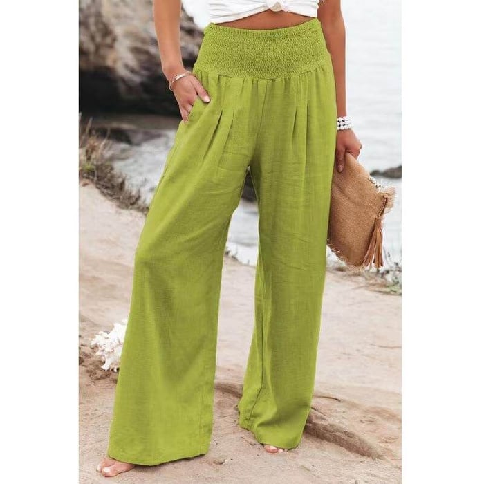 Bonafita Constance | Lässige, weite Baumwoll-Leinen-Hose