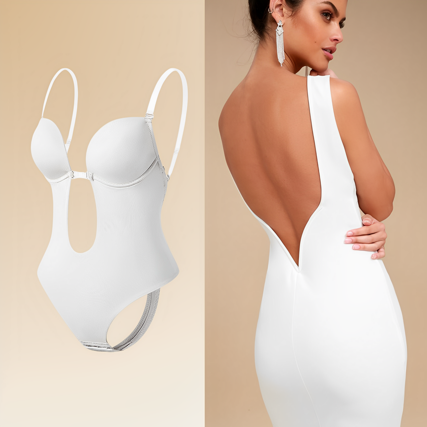 Amely - Rückenfreier Body-BH für Damen