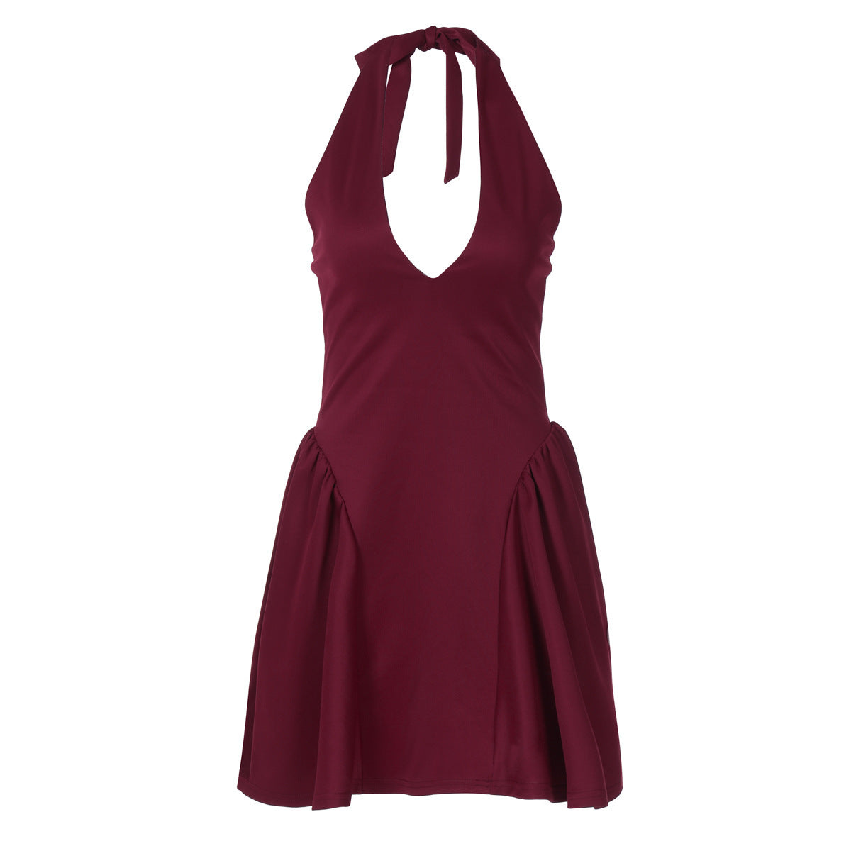 Anna – Sexy Tiefes V-Ausschnitt Neckholderkleid für Party