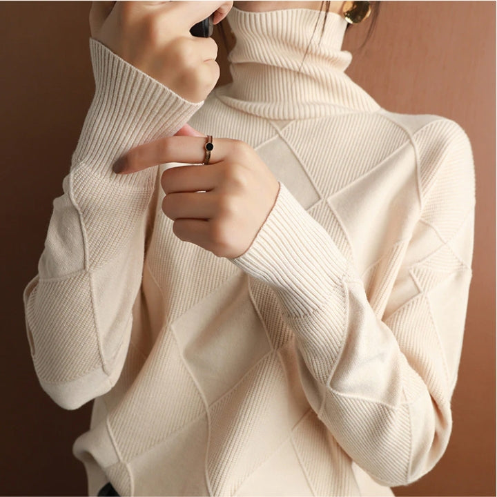 Bonafita - Jessie | Handgestrickter Rollkragenpullover für Damen