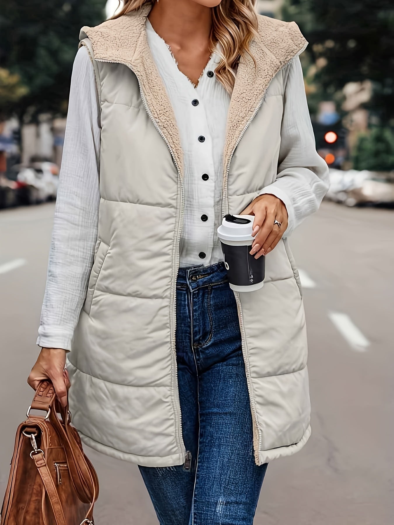 Leyseris | Warme Kapuzenweste Jacke