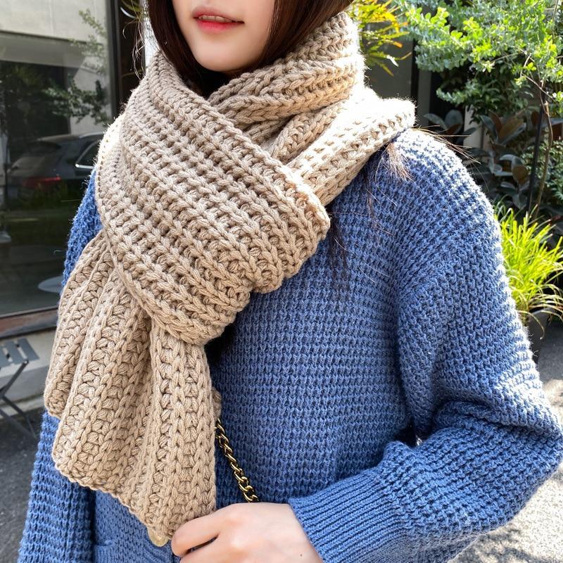 Carolina | Warmer Strickschal für Damen im Winter