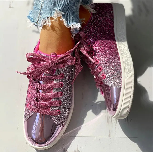 Quisha - Luxuriöse lässige Glitzer-Damenschuhe
