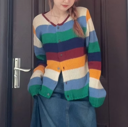 Wina - Damen Rundhalsausschnitt Color Pullover
