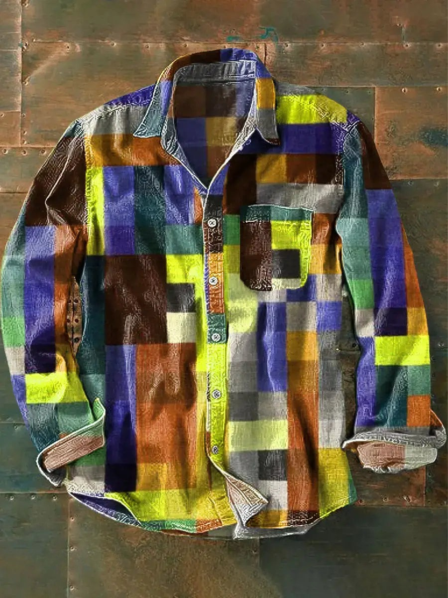 Yarina - Unisex Langarmhemd in Regenbogenfarben