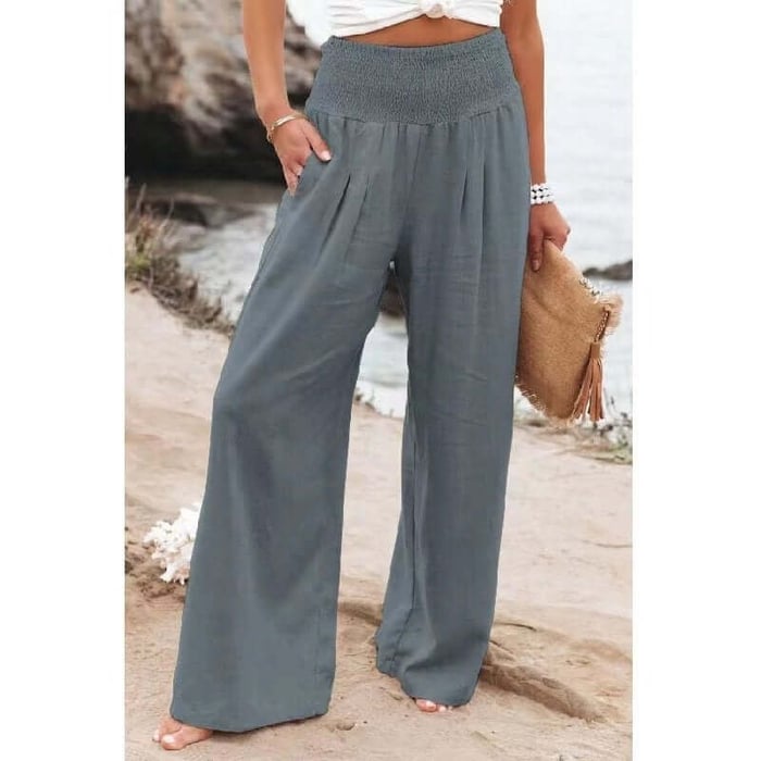 Bonafita Constance | Lässige, weite Baumwoll-Leinen-Hose