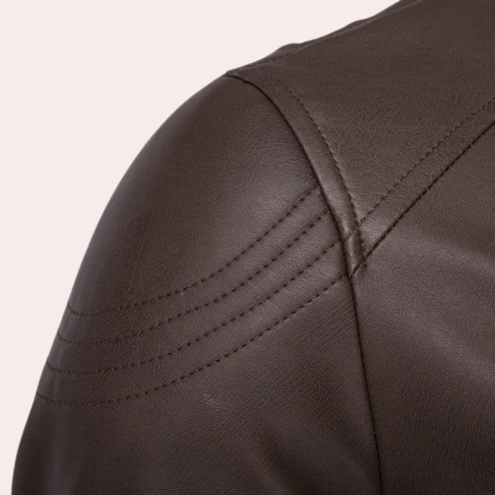 MARCUS - Stilvolle klassische Bikerjacke für den modernen Mann