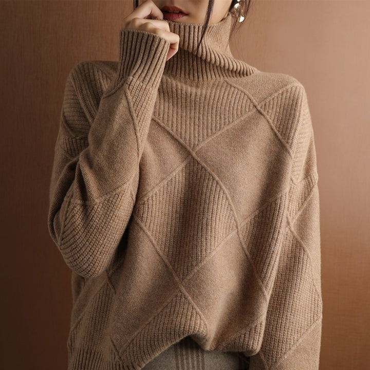 Bonafita - Jessie | Handgestrickter Rollkragenpullover für Damen