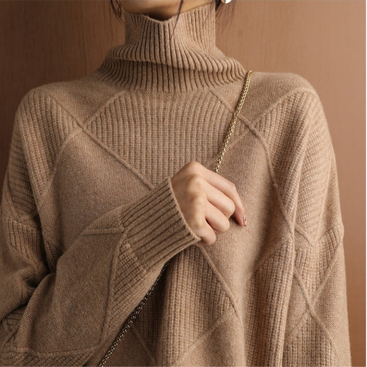 Bonafita - Jessie | Handgestrickter Rollkragenpullover für Damen