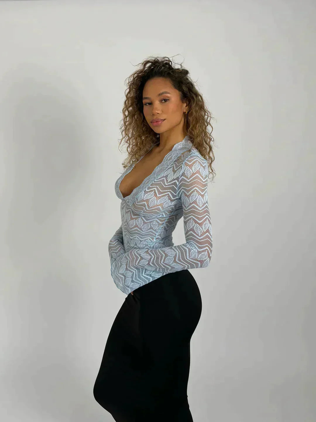 Willie - Vintage Mesh-Spitzenoberteil