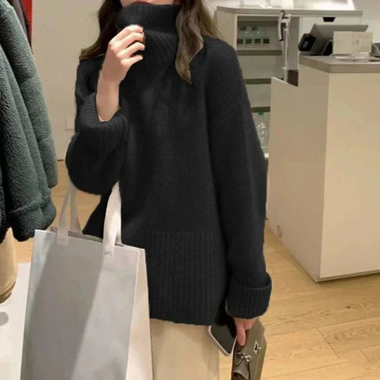Hetty - Hochgeschlossener Strickpullover