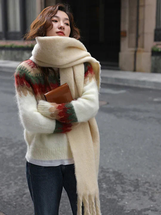 Najwa - Retro Design Strickpullover
