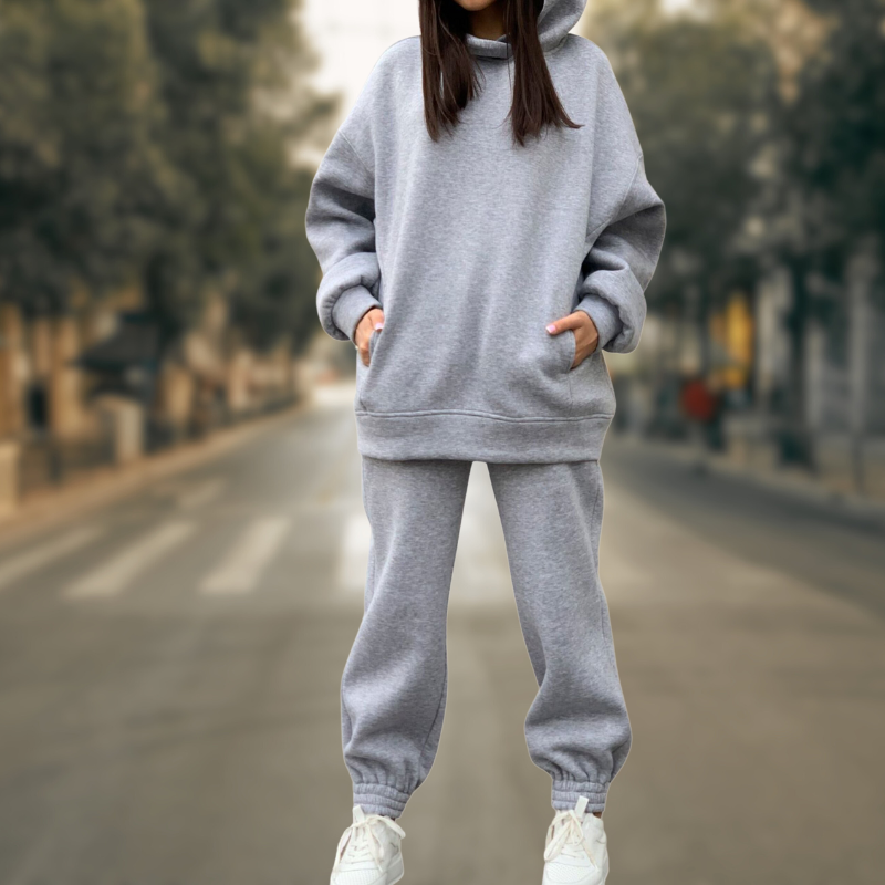 Amalia | Chic und trendy Hoodie Hosen -Set für mühelose Winterstil