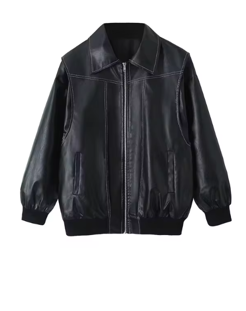 Dria - Retro Lose Revers Lange Ärmel
