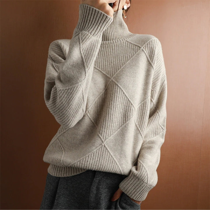 Bonafita - Jessie | Handgestrickter Rollkragenpullover für Damen