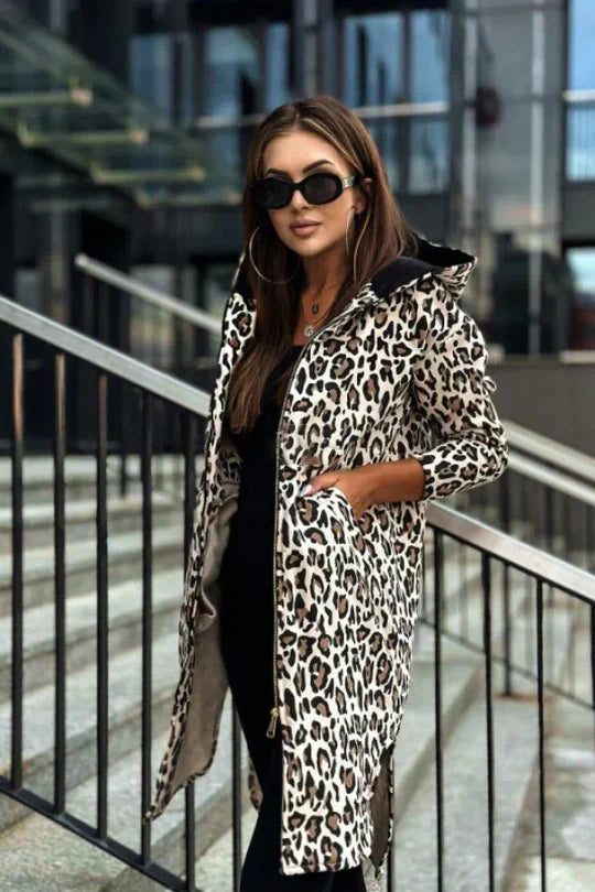 Fiorella - Trenchcoat mit Leopardenmuster