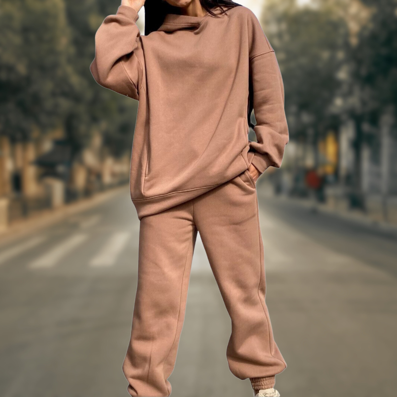 Amalia | Chic und trendy Hoodie Hosen -Set für mühelose Winterstil