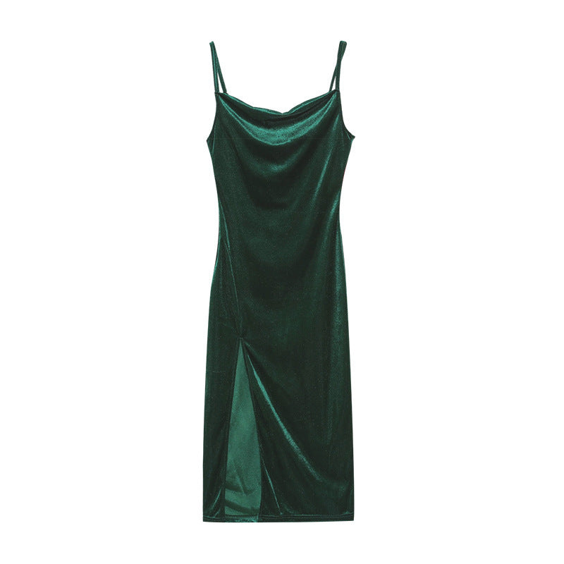 Victoria – Elegantes Damen-Slingkleid mit Schlitz
