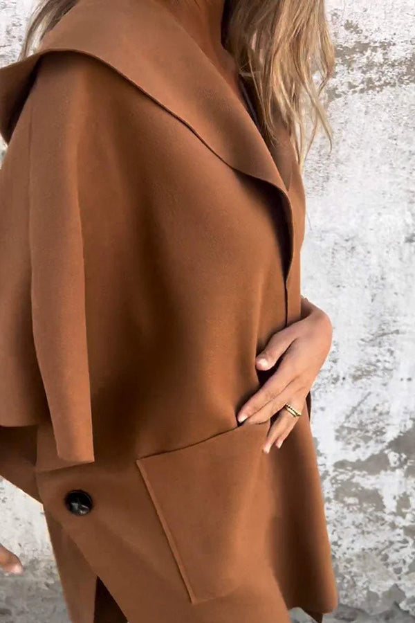 Lasithra | Violette Kapuzen-Cape-Jacke