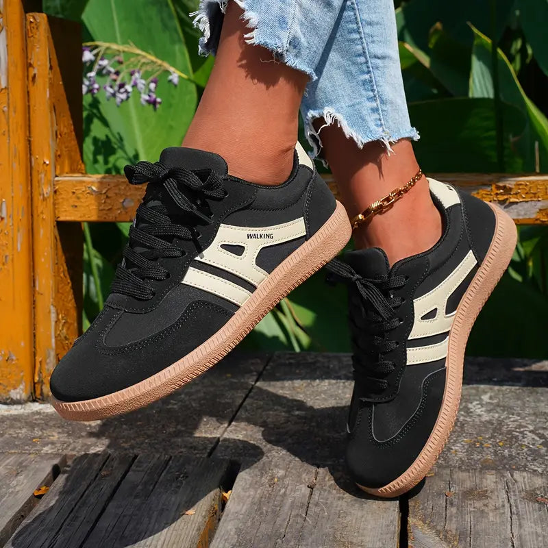 Rio - Damen lässige Turnschuhe mit niedrigem Absatz, Schnürung Mode Schuhe