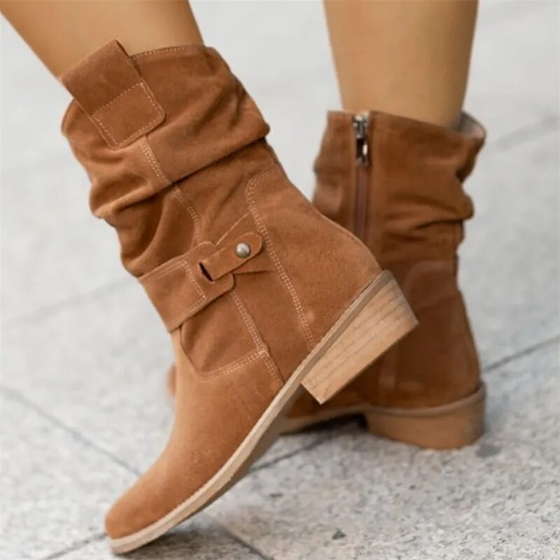 Esther Wildlederstiefel - Boho Chic - Premium Qualität - Perfekt für den Herbst