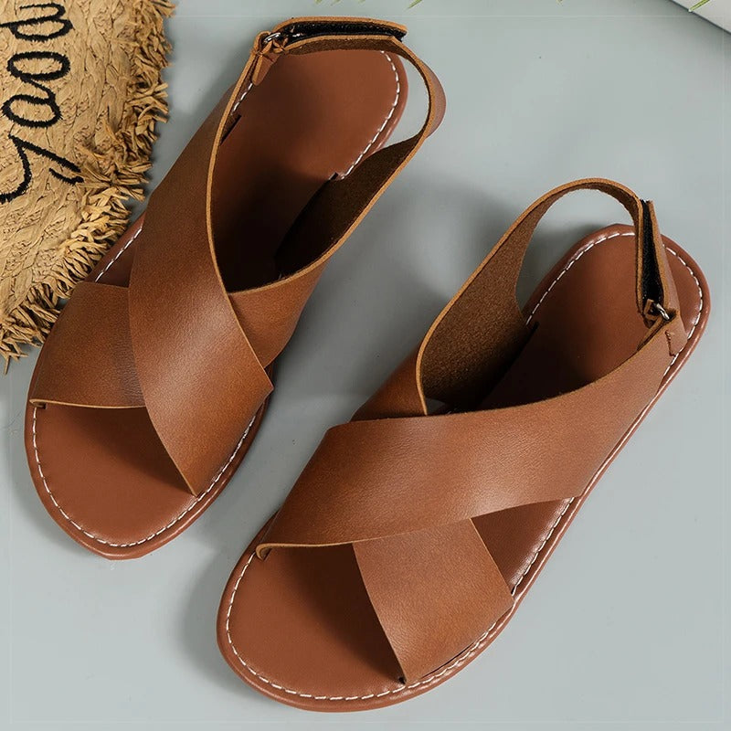 Lurenza® | Elegante Sommerschuhe mit Kreuzband-Design