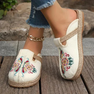 Lyric - Flache Schuhe für Damen mit Blumenmuster