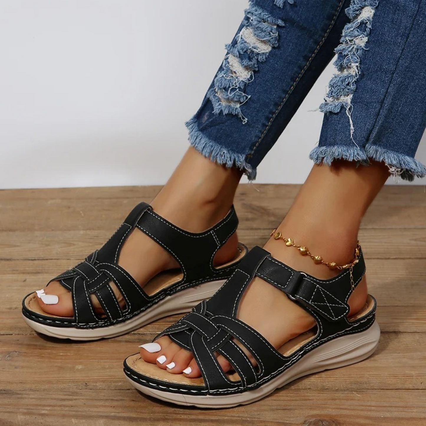 Wildleder Damen Sandalen - Alesia