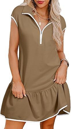 Ruby – Kurzes Kleid mit Polokragen und Reißverschluss