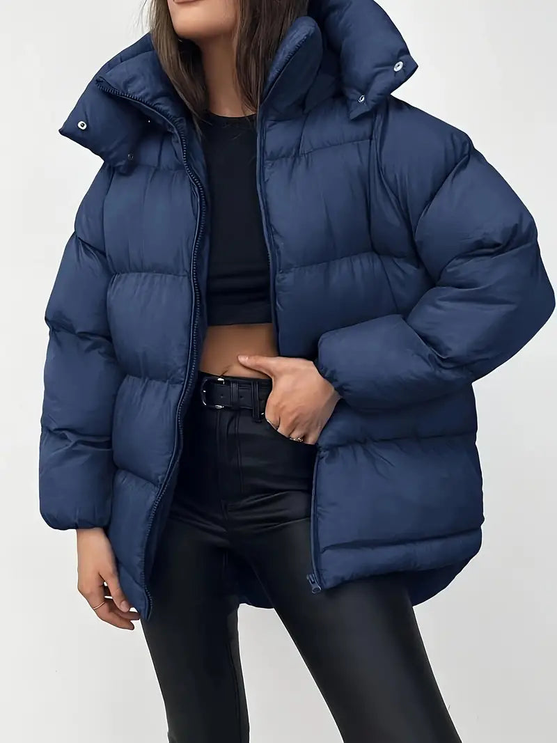 Keytara | Kuscheliger Wintermantel aus luxuriösem Fleece mit Reißverschluss