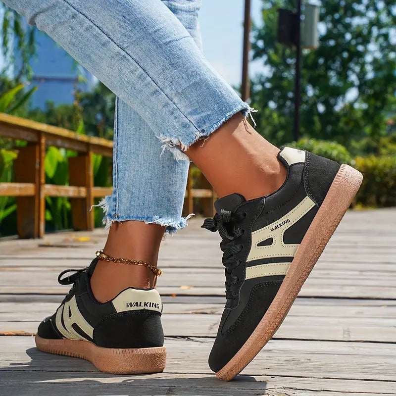 Rio - Damen lässige Turnschuhe mit niedrigem Absatz, Schnürung Mode Schuhe